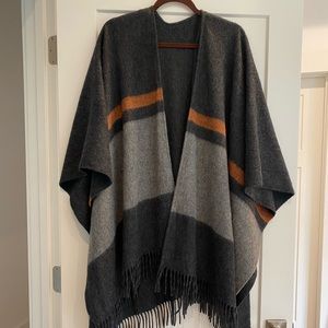 rag & bone wool shawl/poncho